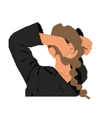 NAETUR girl cool hair jewelry Sticker