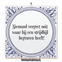 Conflict Reflectie Sticker by Tegelspreuken.nl