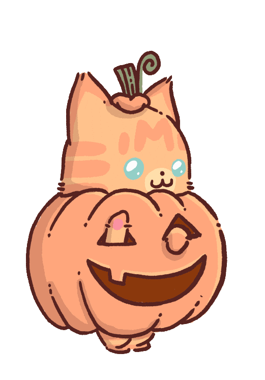Cat Halloween Sticker