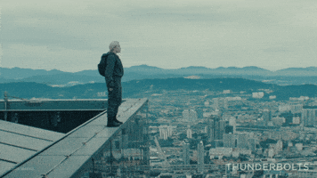 Jump Fall Off GIF by Marvel Studios