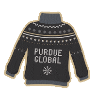 Ugly Sweater Sticker by PurdueGlobal