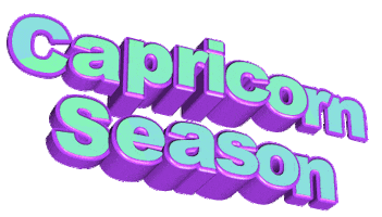 Astrology Capricorn Season Sticker by GIPHY Text
