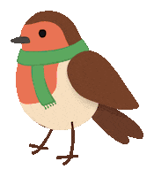 Christmas Robin Sticker by Start-Rite Shoes