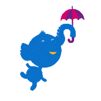 raikastamo elephant umbrella dumbo raikastamo Sticker