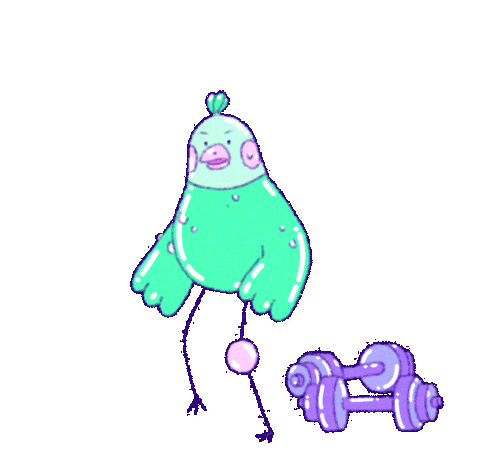 Bird Yeti Sticker by YK Animation Studio