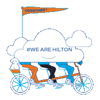 Bike Wearehilton Sticker by Hilton Hotels