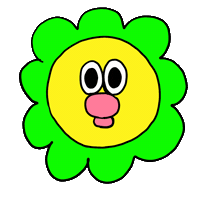 Face 花 Sticker by Gunmaunofficial