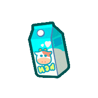 Breakfast Milk Sticker by Talking Tom Kids