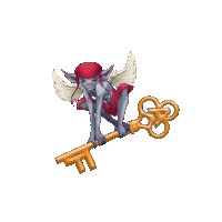 FactsConvention fantasy wings key gnome Sticker