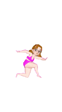 elistorycriativo girl menina garota pulando Sticker