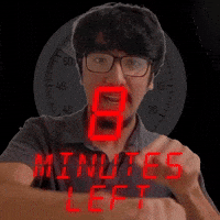 8 minutes left!