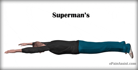 Tabata Workout For Beginners Supermans Exercise GIF by ePainAssist.com