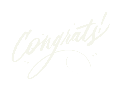 Caromarando giphyupload lettering congrats calligraphy Sticker