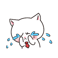 sad cat Sticker