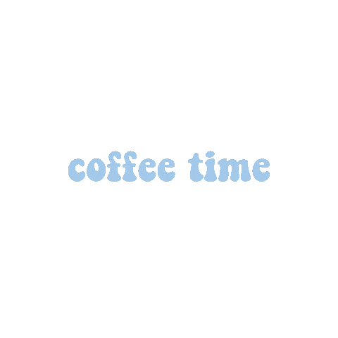 overr8ed happy coffee blue aesthetic Sticker