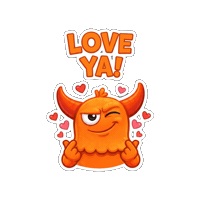Heart Love Sticker by Momo & Tulus