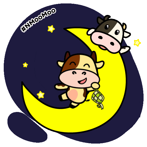 Happy Moon Sticker by NMooMoo