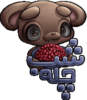 Teddy Bear Pomegranate Sticker