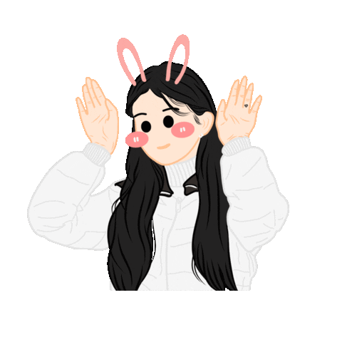 Bunny Rabbit Sticker by yemsstudio