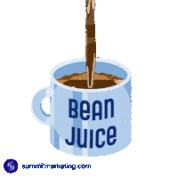 Happy Coffee Sticker by Summit Marketing