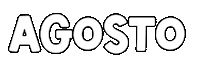 Agosto Meses Sticker