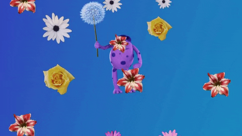 Flowers Spring GIF by sinilospuppets
