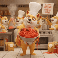 Happy Spaghetti And Meatballs GIF by Doge Pound