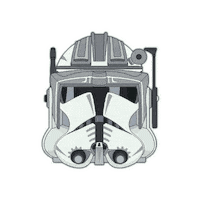 Clone Wars Helmet Sticker