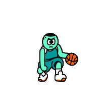 basketball player Sticker by Paul Layzell