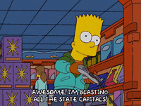 excited bart simpson GIF