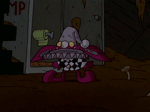 nickrewind giphydvr nicksplat aaahh real monsters giphyarm037 GIF