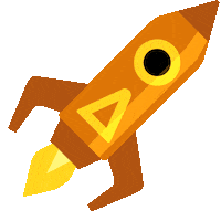Emoji Rocket Sticker