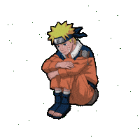 Sad Naruto Sticker