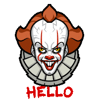 It Chapter 2 Hello Sticker by IT Movie