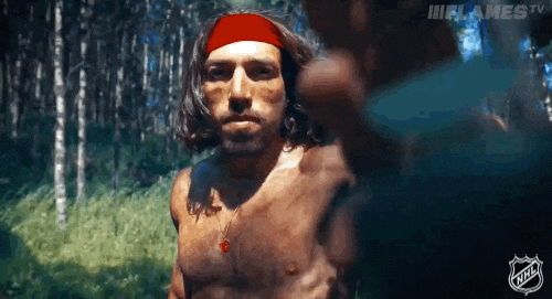 Calgary Flames Smile GIF by NHL