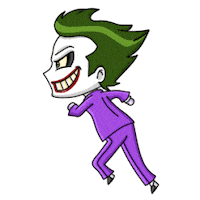 Running Away The Joker Sticker