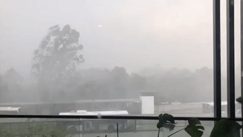 Strong Wind and Rain Sweep Sydney, Australia