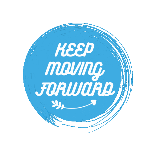 simplybessy blue disney arrow keep moving Sticker