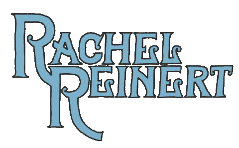 rachelreinertmusic giphyupload logo blue artist Sticker