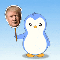 Donald Trump Crypto GIF by Pudgy Penguins