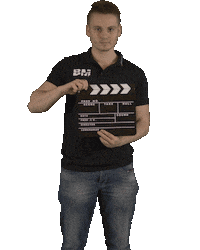 broszeit-madeja filmproduction clapperboard filmen film production Sticker
