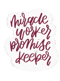 Miracle Worker Jesus Sticker