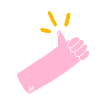 Top Thumb Up Sticker by Lavilletlesnuages