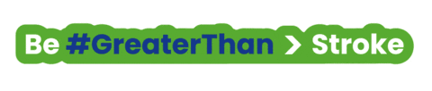 Greaterthan Sticker by World Stroke Campaign