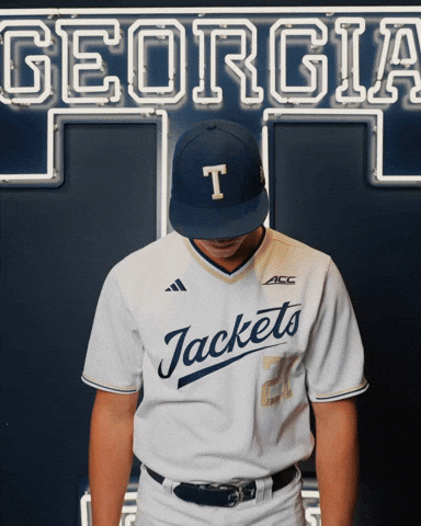 Georgia Tech Baseball GIF by Georgia Tech Yellow Jackets