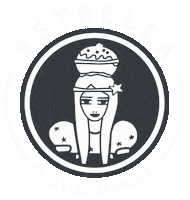 Estrellagr marina estrella flisvos Sticker