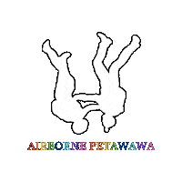 Rainbow Jump Sticker by Airborne Petawawa