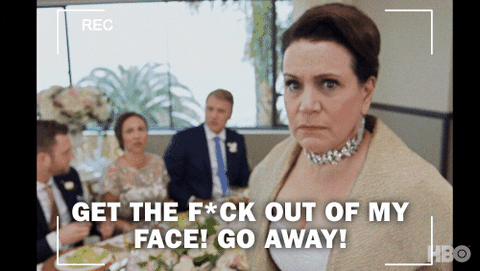 Fuck Off Season 9 GIF by Curb Your Enthusiasm