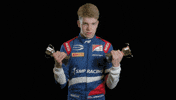 Flexing Car Driver GIF by Prema Team