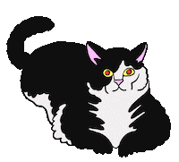 Cat Sticker by Spaghetti